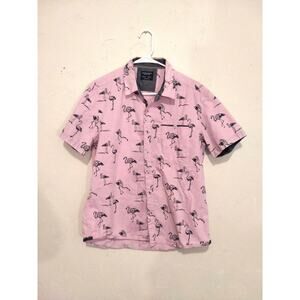 Sunrise Kingdom Pink Flamingo Button Shirt